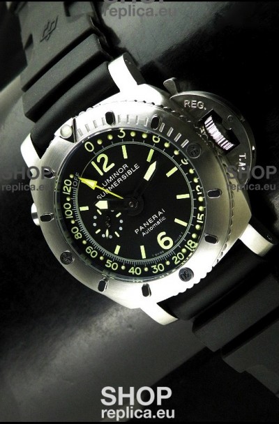 Panerai Luminor Submersible Swiss Automatic Watch in Black
