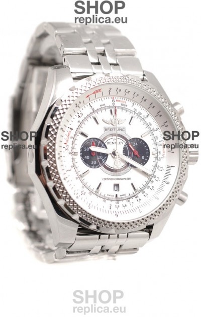 Breitling For Bentley Supersports Japanese Replica Watch in White Dial