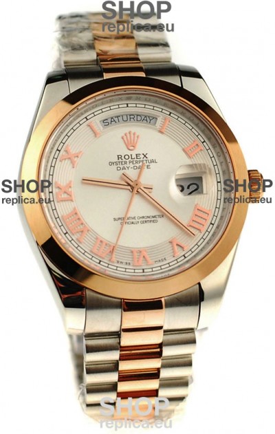 Rolex Day Date Two Tone Japanese Replica Watch 