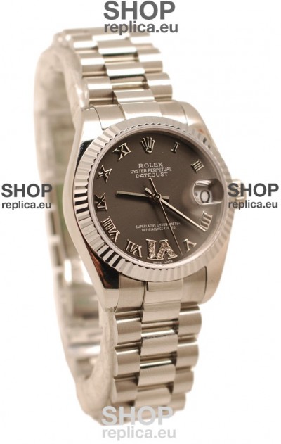 Rolex Oyster Perpetual Datejust Diamonds VI Japanese Replica Watch -36MM