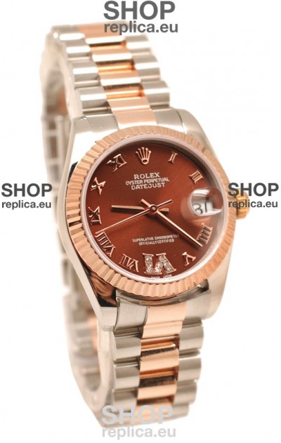 Rolex Oyster Perpetual Datejust Diamonds VI Japanese Replica Watch -36MM