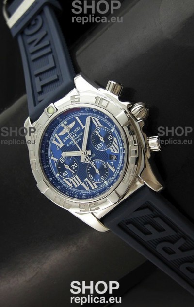 Breitling Chronomat Swiss Replica Watch in Rubber Strap