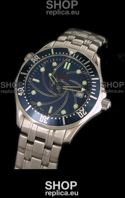 Omega Seamaster 007 Swiss Watch in Blue Dial