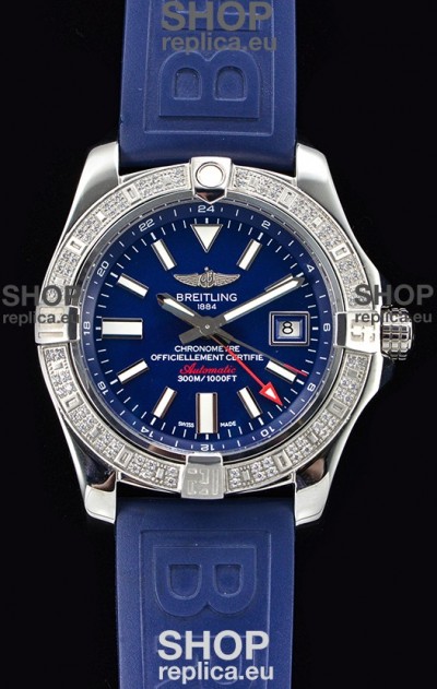 Breitling Avenger II Steel GMT Swiss Watch 1:1 Ultimate Edition - Blue Dial