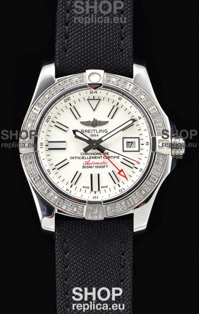 Breitling Avenger II Steel GMT Swiss Watch 1:1 Ultimate Edition - White Dial