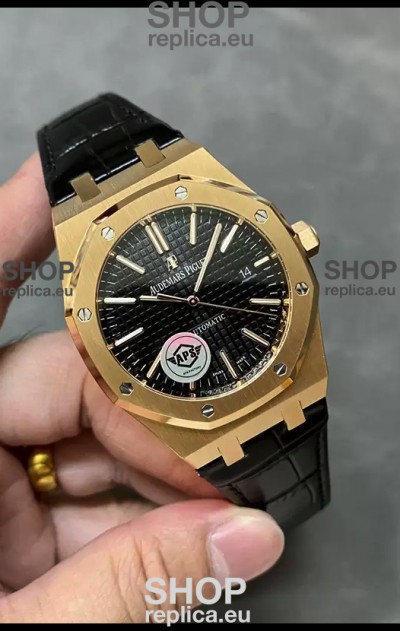 Audemars Piguet Royal Oak 15510 50th Anniversary 41MM Black Dial Rose Gold 41MM 1:1 Mirror Replica