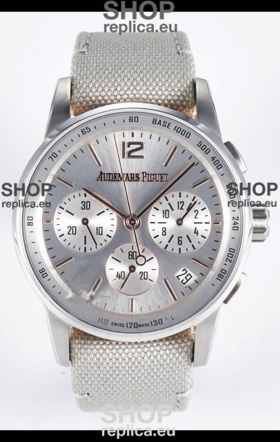 Audemars Piguet CODE 11.59 Chronograph Swiss Replica Watch in 904L Steel Silver Dial