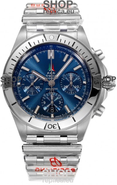 Breitling Chronomat B01 42 Edition Swiss 904L Steel Casing Blue Dial 1:1 Mirror Replica Watch