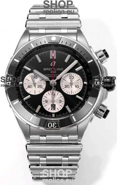 Breitling Chronomat B01 42 Edition Swiss 904L Steel Casing Black Dial 1:1 Mirror Replica Watch