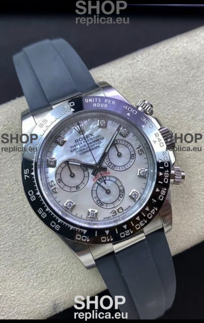 Rolex Cosmograph Daytona 116519LN Pearl Dial Cal.4130 Movement - 904L Steel Watch