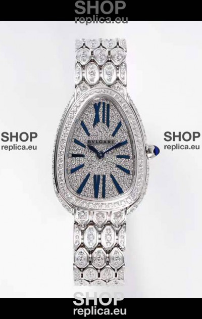 Bvlgari Serpenti Seduttori Edition Watch in Diamonds Steel Casing - 1:1 Mirror Replica