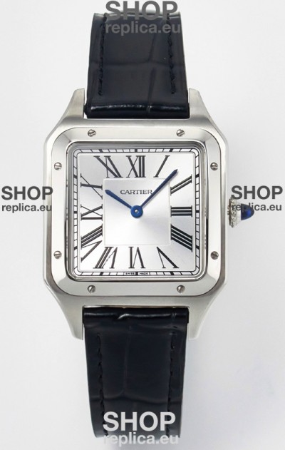 Cartier Santos Dumont 31.4MM Super Clone Edition Watch in Steel Casing