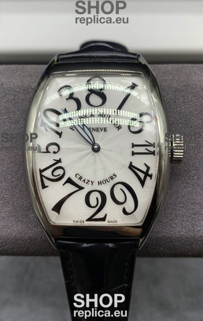Franck Muller Crazy Hours Automatic Swiss Super Clone Replica Watch in White dial
