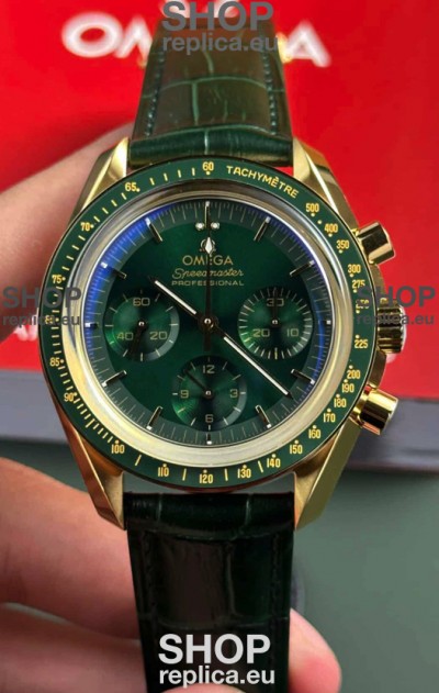 Omega Speedmaster Moonwatch Co-Axial Chronograph Green Dial 42MM 1:1 Mirror Replica Watch