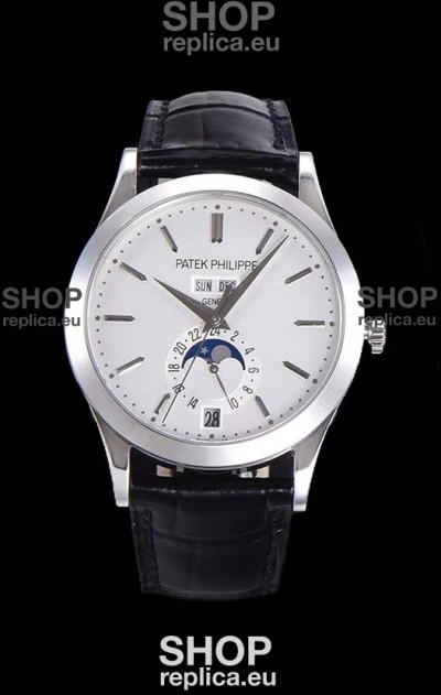 Patek Philippe Annual Calendar 5396-012 Complications Swiss Replica Watch in White Dial