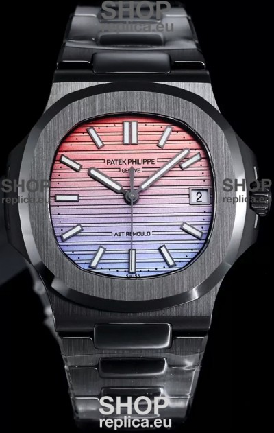 Patek Philippe Nautilus 5711 AET Remould Black Ceramic Edition Gradient Dial Swiss Replica Watch
