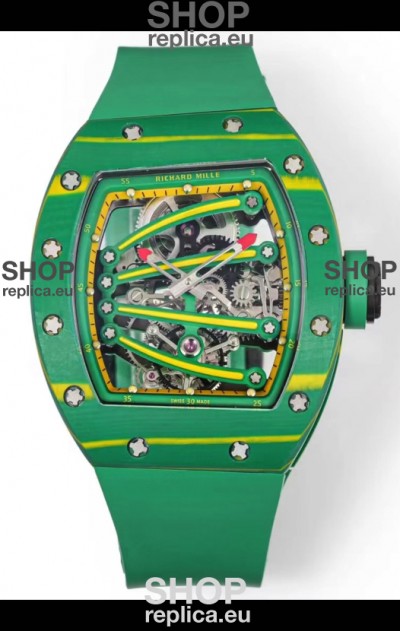 Richard Mille Super Clone RM59-01 Green Carbon NTPT Case Swiss Replica Watch