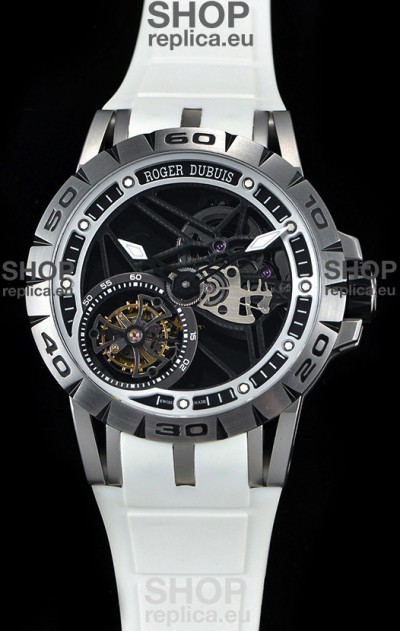 Roger Dubuis Excalibur Spider Flying Tourbillon Skeleton Titanium Casing 1:1 Mirror Swiss Watch