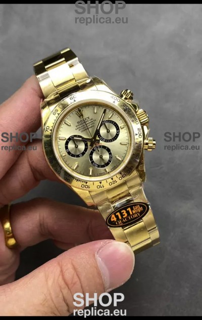 Rolex Cosmograph Daytona M126518 Yellow Gold Casing and Gold Dial Original Cal.4131 Movement