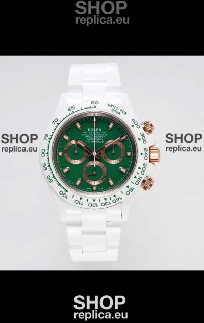 Rolex Daytona AET Remould Green Dial Full Ceramic Strap Watch in Cal.4130 Movement