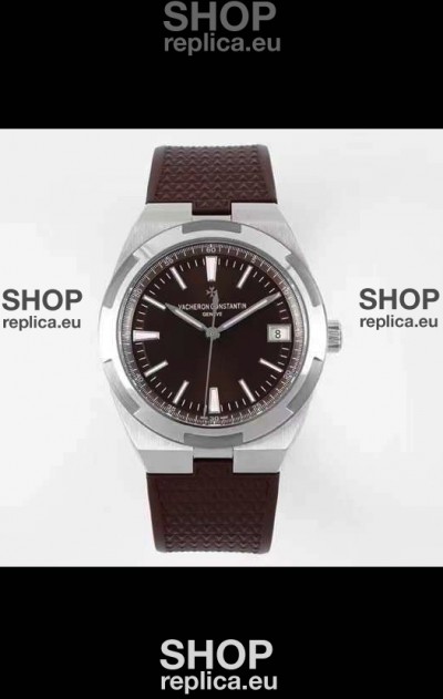 Vacheron Constantin Overseas 1:1 Mirror Swiss Replica Watch in Brown Strap