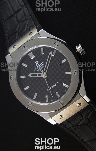 Hublot Classic Fusion Titanium Carbon Dial Swiss Replica Watch - 1:1 Mirror Replica