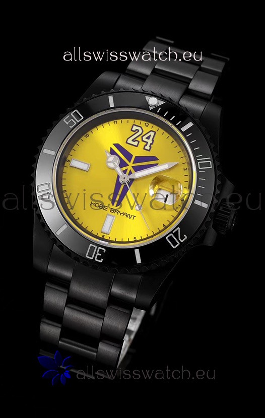 Rolex Submariner Swiss Kobe Bryant Edition Swiss Replica Watch in PVD Coated Case