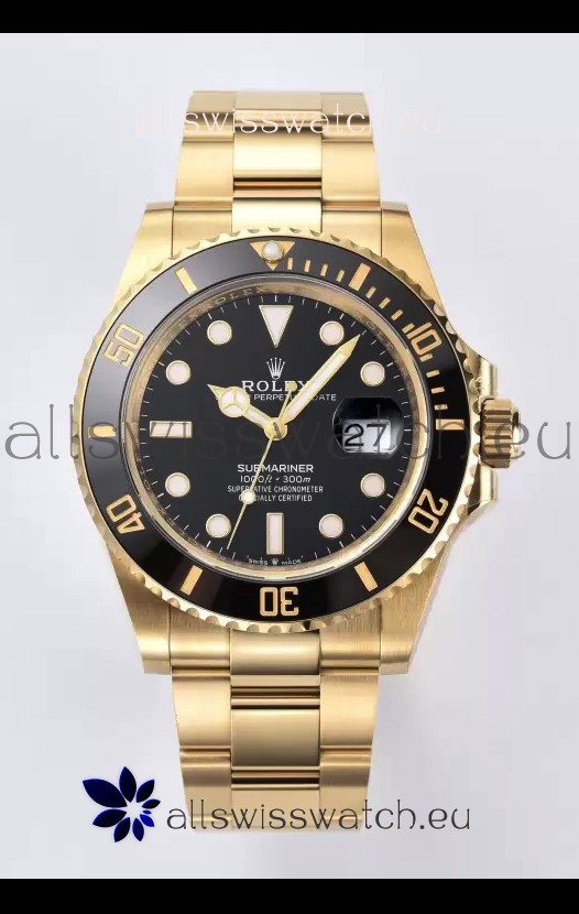 Rolex Submariner 41MM Date Ceramic Gold m126618ln - Replica 1:1 Mirror - Ultimate 904L Steel Watch