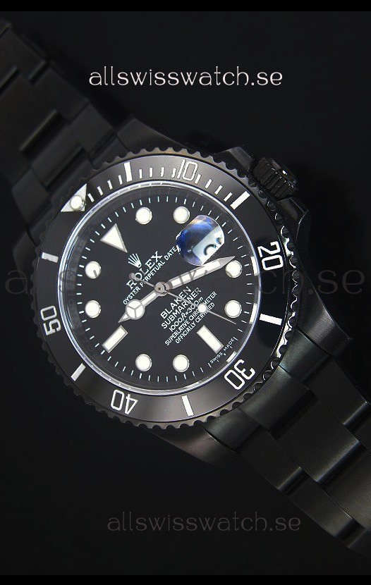 Rolex Submariner Blaken PVD Swiss Replica Watch