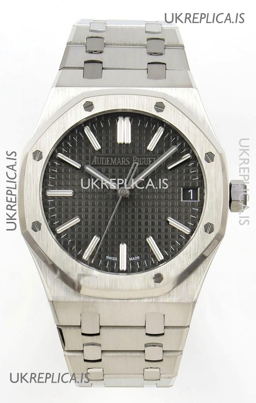Royal Oak 15510 Grey Dial FREE SPRUNG MVMNT Super Clone Watch 