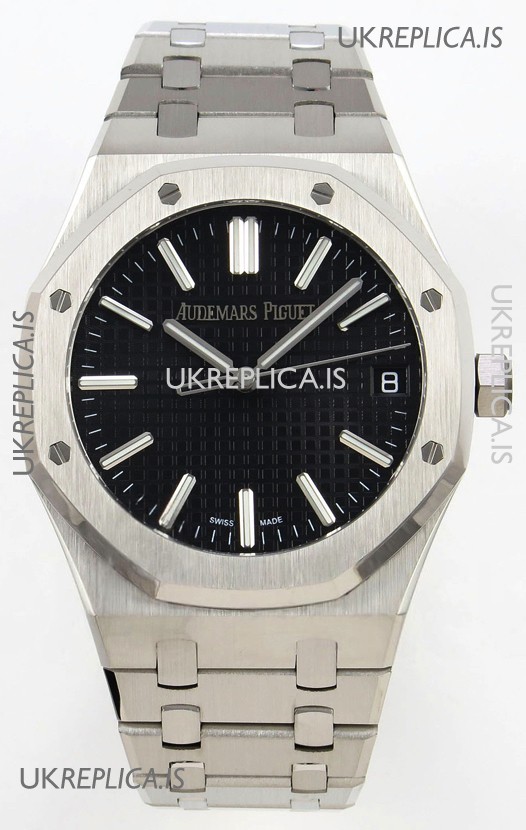 Royal Oak 15510 Black Dial FREE SPRUNG MVMNT Super Clone Watch 