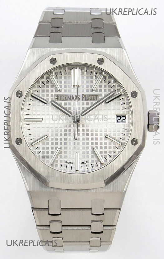 Royal Oak 15510 Steel Dial FREE SPRUNG MVMNT Super Clone Watch 