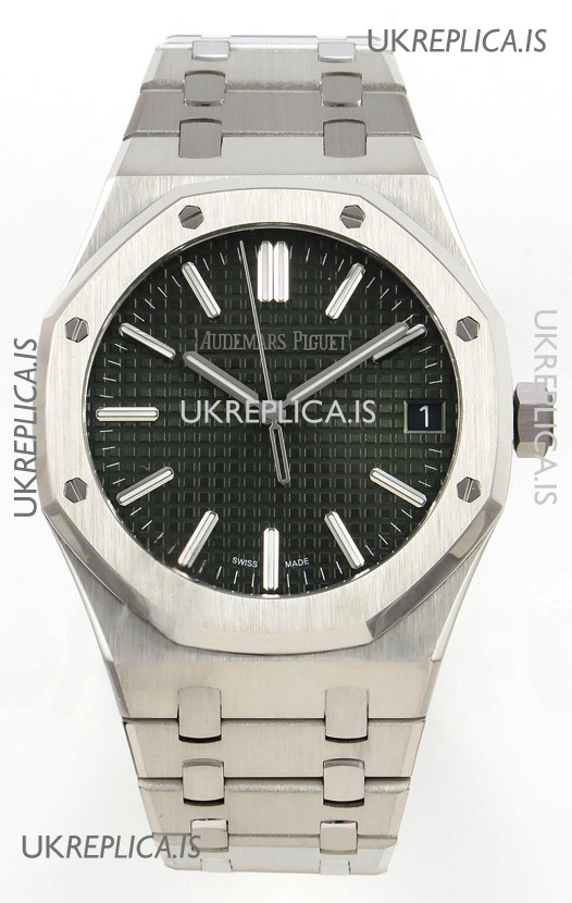 Royal Oak 15510 Green Dial FREE SPRUNG MVMNT Super Clone Watch 