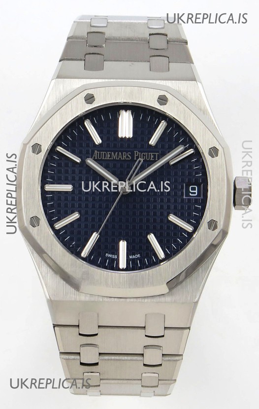 Royal Oak 15510 Blue Dial FREE SPRUNG MVMNT Super Clone Watch 