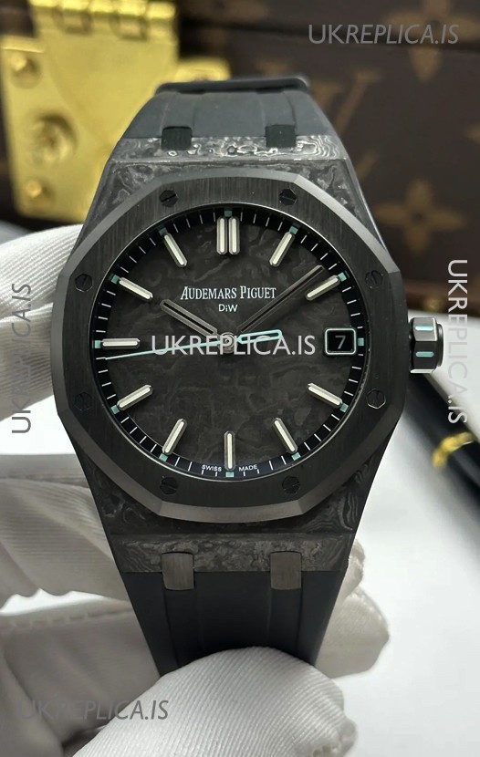 Royal Oak Aqua Voidline DiW 15500 Black Carbon Super Clone Watch 