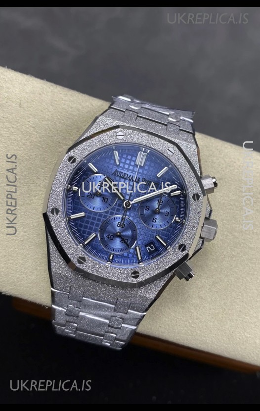 Royal Oak Chrono 26240 Frosted White Gold Ice Blue Dial Super Clone Watch
