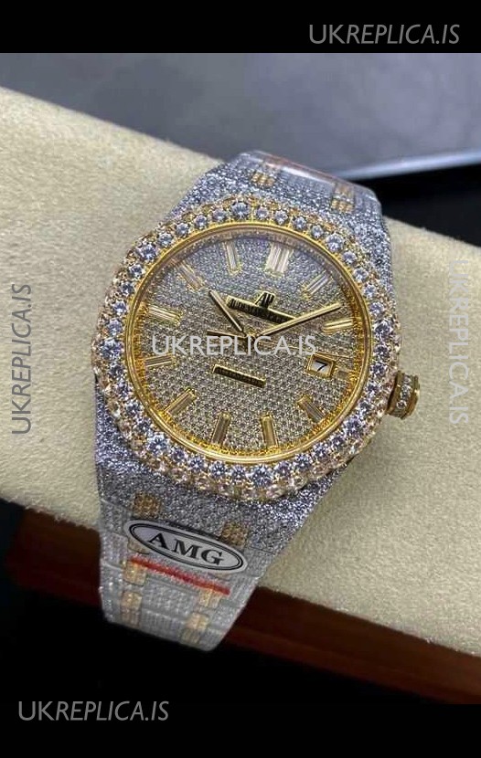 Royal Oak 15400 Iced Out Super Clone Edition 3 Super Clone Watch 