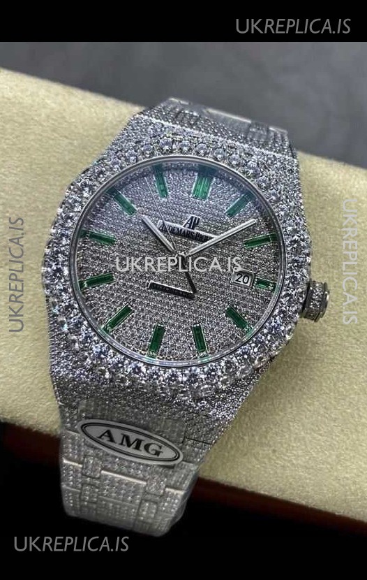 Royal Oak 15400 Iced Out Super Clone Edition 5 Super Clone Watch 