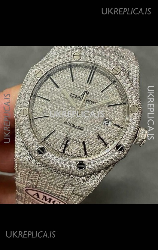 Royal Oak 15400 Iced Out Super Clone Edition 6 Super Clone Watch 