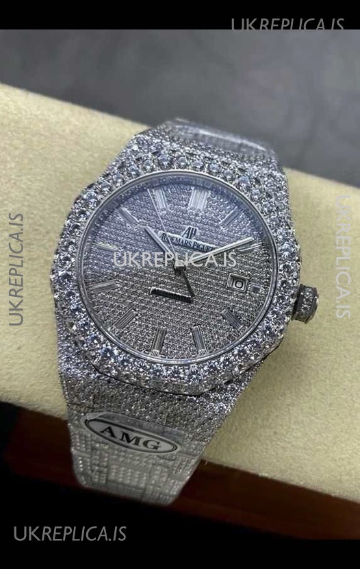 Royal Oak 15400 Iced Out Super Clone Edition 8 Super Clone Watch 