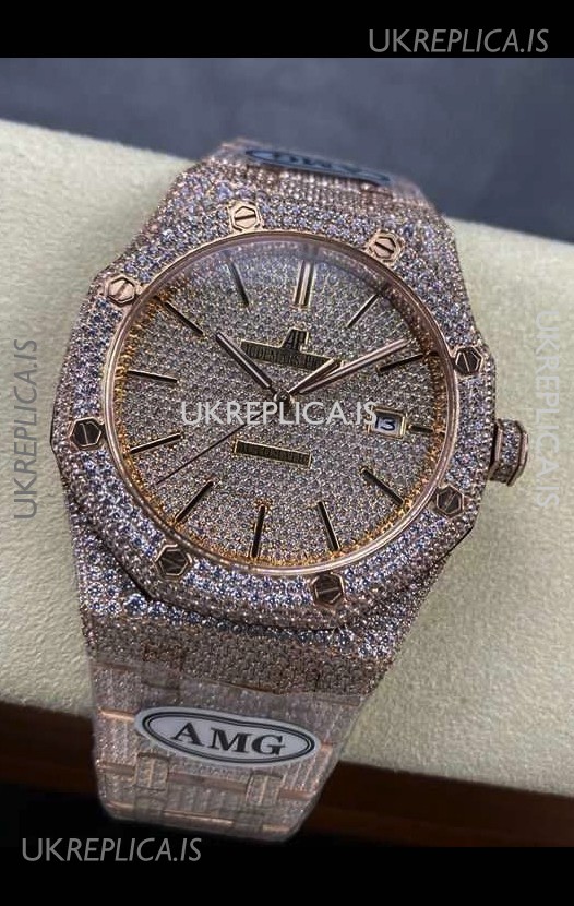 Royal Oak 15400 Iced Out Super Clone Edition 9 Super Clone Watch 