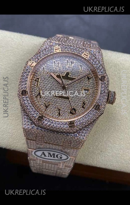 Royal Oak 15400 Iced Out Super Clone Edition 10 Super Clone Watch 