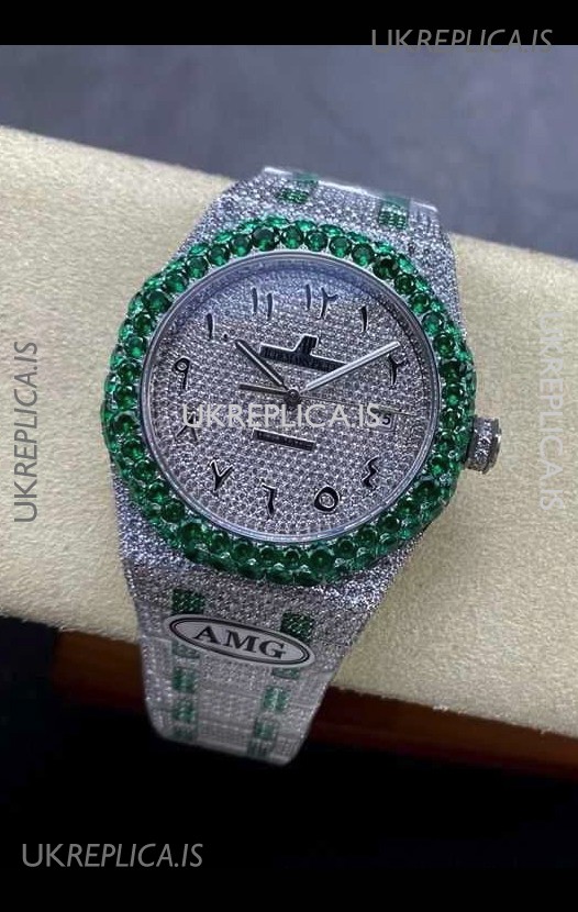 Royal Oak 15400 Iced Out Super Clone Edition 12 Super Clone Watch 