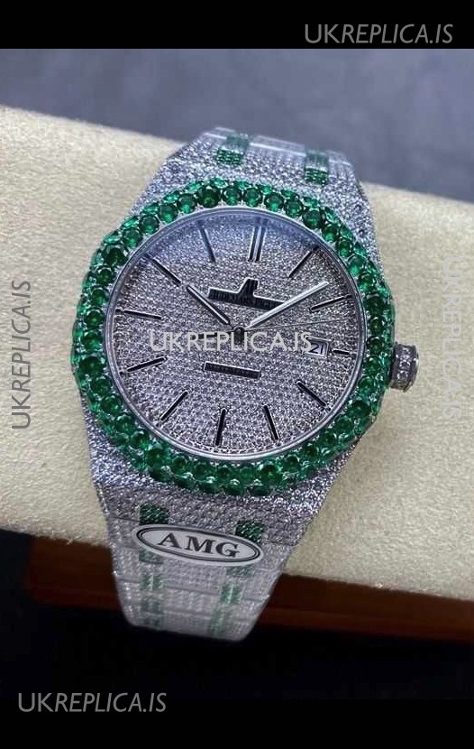 Royal Oak 15400 Iced Out Super Clone Edition 14 Super Clone Watch 