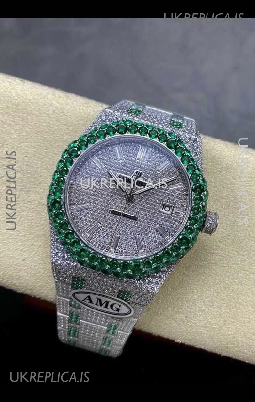Royal Oak 15400 Iced Out Super Clone Edition 15 Super Clone Watch 