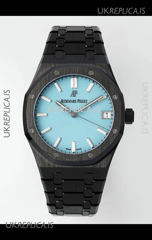 Royal Oak 15500 Tiffany Blue Dial Ceramic Super Clone Watch 