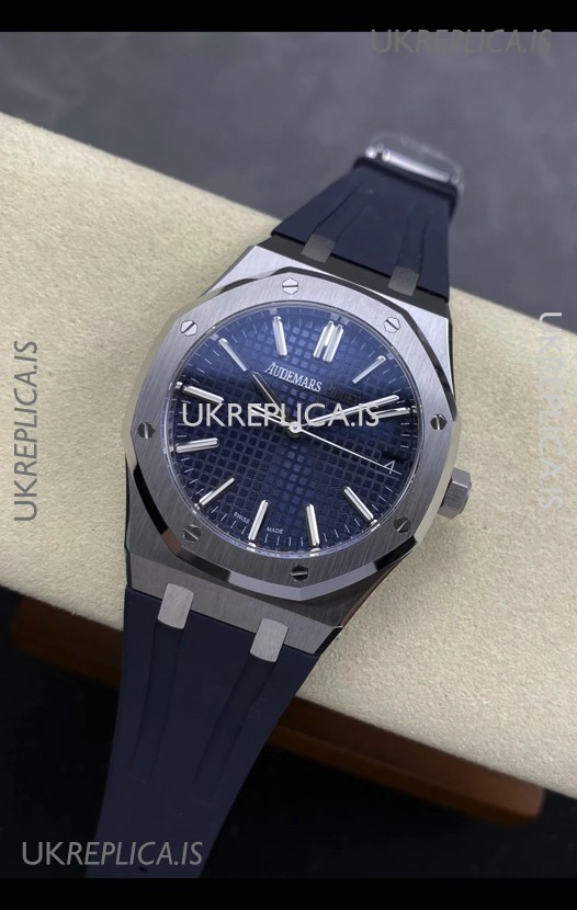 Royal Oak 15510 41mm Blue Dial Super Clone Watch 