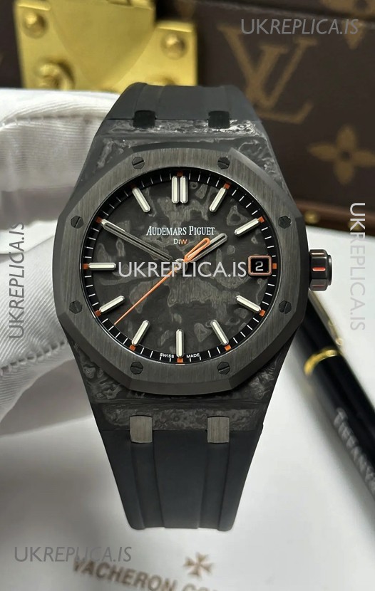 Royal Oak Ember Voidline DiW 15500 Black Carbon Super Clone Watch 