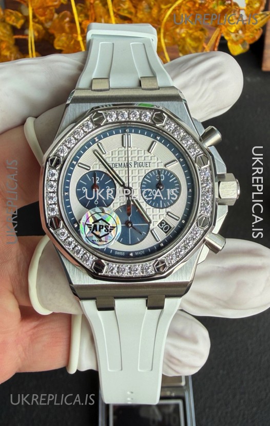 Royal Oak Chrono 26231 Steel Casing Rubber Strap Super Clone Watch 