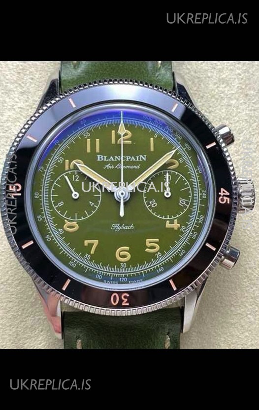 Blancpain Air Command Steel Casing Black Bezel Super Clone Watch 